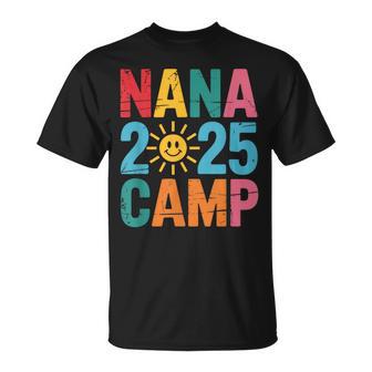 Nana Camp 2025 Family Vacation Summer Camping Crew Kids T-Shirt - Thegiftio UK