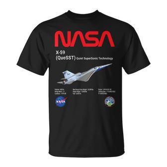Nasa X-59 Quiet-Supersonic-Technology（Quesst Tシャツ - Kawaiitshirt