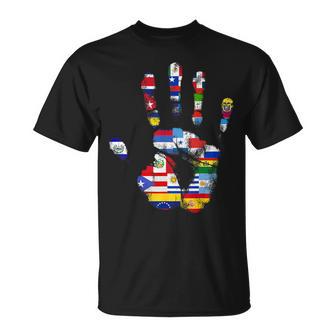 National Hispanic Heritage Month Latin America Latino Flags T-Shirt - Monsterry
