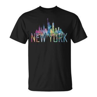 New York City New York Ny Skyline T-Shirt - Thegiftio UK