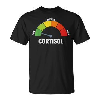 Niedriger Cortisolspiegel Meme T-Shirt - Seseable