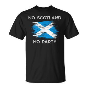 No Scotland No Party Scottish Flag Kids T-Shirt - Thegiftio UK