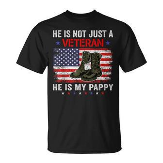 He Is Not Just A Veteran My Pappy Veterans Day Patriotic T-Shirt - Thegiftio UK