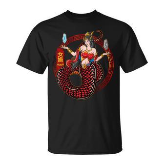 Nu Wa Mutter Göttin Chinesische Mythologie Götter Mythische Gottheit T-Shirt - Seseable