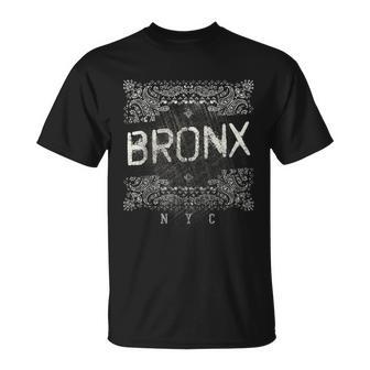 Nyc Bronx バンダナスタイル アンティーク調tシャツ Tシャツ - Kawaiitshirt