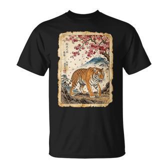 Œuvre D'artintage En Fleurs De Cerisier Japonais T-Shirt - Cadeauxyz
