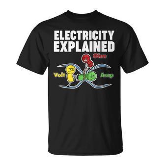 Ohm's Law Electricity Explained T-Shirt - Thegiftio UK