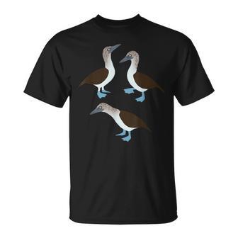Oiseau À Pied Bleu Amusant Assis T-Shirt - Cadeauxyz