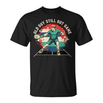 Old Guytill Got Game Pickle Ball メンズ Tシャツ - Kawaiitshirt