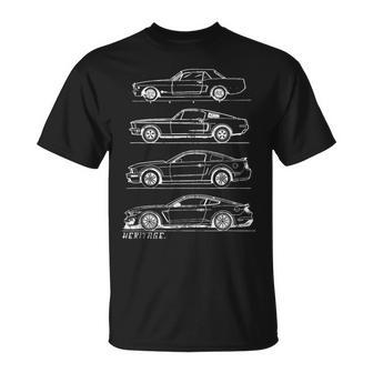 Oldchool Muscle Car Diseño Evolucion Coche Muscle Car Camiseta unisex - Regaloses