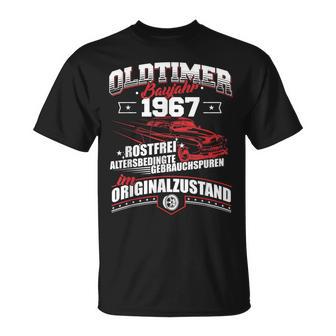 Oldtimer Baujahr 1967 Jahrgang Geburtsjahr Geburtstag T-Shirt - Seseable