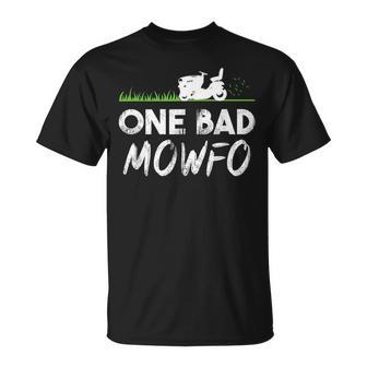 One Bad Mowfo Lawn Care Mowing Gardener Father's Day T-Shirt - Thegiftio UK