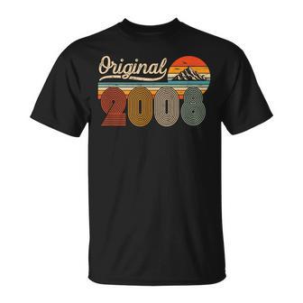 Original 2008 Jahrgang 18 Geburtstag 18 Jahre Junge Mädchen T-Shirt - Seseable