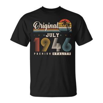Original Juillet 1946 80 Ans Anniversaireintage Cadeau T-Shirt - Cadeauxyz