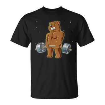 Oso Gym Deadlift Camiseta unisex - Regaloses