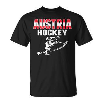 Österreich Eishockey Fans Trikotupport Österreich Hockey Team T-Shirt - Seseable