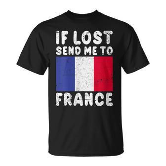 Ouvenir Du Drapeau De La France – If Low Envoyez-Moi En France T-Shirt - Cadeauxyz