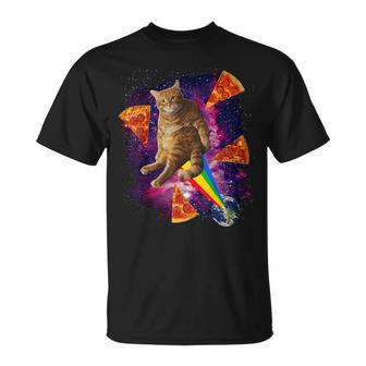 Pace Cat Pizza Con Arcobaleno Maglietta - Novitaregali