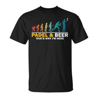 Padel E Birra Ecco Perchéono Lui Divertentiport Di Padel Maglietta - Novitaregali