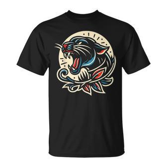Panther トラディショナル タトゥー アーティスト インク入り タトゥー入り Tシャツ - Kawaiitshirt