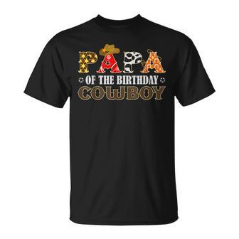 Papa 1 ° Compleanno Cowboy Western Rodeo Matching Family Maglietta - Novitaregali