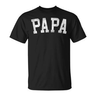 Papa Classic Bold Font Father's Day Papa T-Shirt - Thegiftio UK