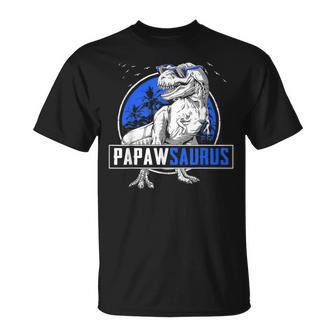 Papawsaurus T-Rex Papaw Saurus Dinosaur Family Matching T-Shirt - Thegiftio UK