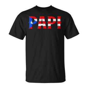 Papi Puerto Rican Flag Puerto Rico Father's Day Patriotic T-Shirt - Monsterry UK