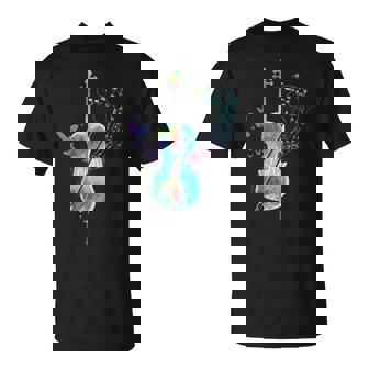 Papillon Instrument De Musique Cadeauioloncelliste Cello T-Shirt - Cadeauxyz