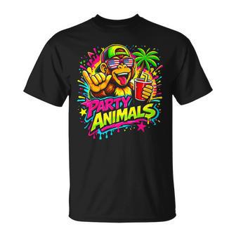 Party Animals Baseball Monkey Sunglasses T-Shirt | Seseable UK