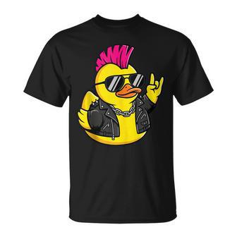 Pato De Goma Punk In Mangas Camiseta unisex - Regaloses