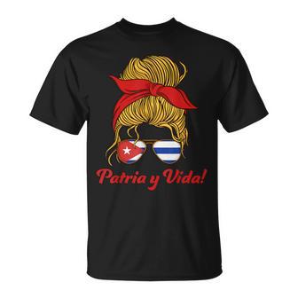 Patria Yidaos Cuba Gafas Deol Bandera Cuba Camiseta unisex - Regaloses