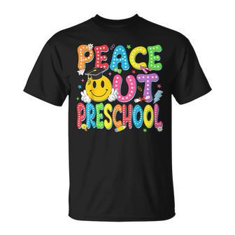 Peace Out Preschool Student Graduation Last Day Of School T-Shirt - Monsterry