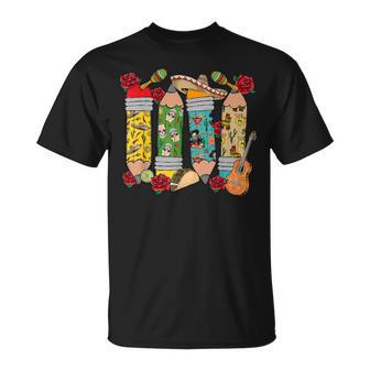 Pencil Teacher Cinco De Mayo Fiesta Mexican Taco Teaching T-Shirt - Monsterry