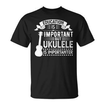 Pero Ukulele Es Importante Ukelele Camiseta unisex - Regaloses