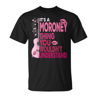Personalized Moroney Name Vintage Girls T-Shirt - Monsterry