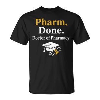 Pharm Done ドクターオブファーマシー 卒業式 Tシャツ - Kawaiitshirt