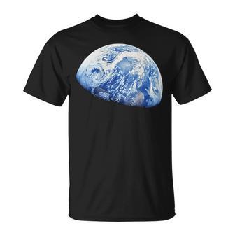 Photo De L'orbite Lunaire D'apollo 8 Earthrise Moon T-Shirt - Cadeauxyz