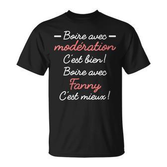 Phrase Personnalisée Humoristique Apéro Bière Fanny T-Shirt - Cadeauxyz