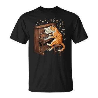 Pianista Amante Del Piano Hombres Es Niños In Mangas Camiseta unisex - Regaloses