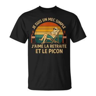 Picon Retraite Apéro Idée Cadeau Pour Retraité Homme T-Shirt - Cadeauxyz