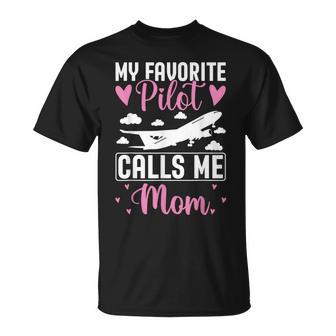 Pilota Mamma Madre Figlio Figlia Il Mio Pilota Preferito Mi Chiama Mamma Maglietta - Novitaregali