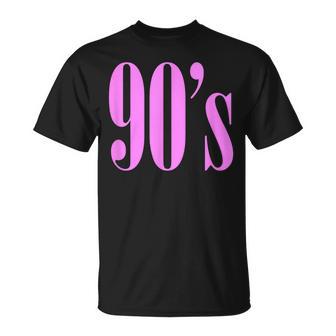Pinke Grafik 90Er Jahre Retro Motto I Love 90'S Pinke Grafik T-Shirt - Seseable