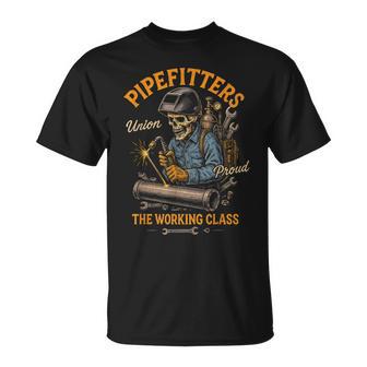 Pipefitters Working Class Plumber Pipefitter Union Worker T-Shirt - Thegiftio UK