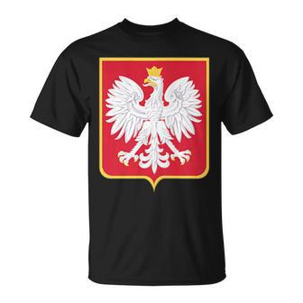 Polonia Eagle Escudo De Armas Polska Familia Polaca In Mangas Camiseta unisex - Regaloses