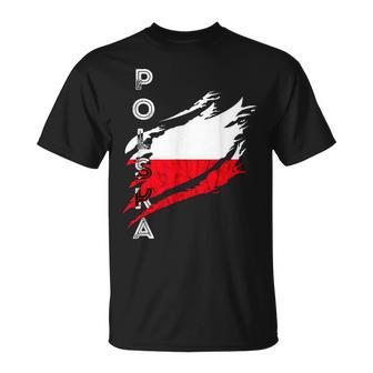 Polskaintage Flag Polonia Orgullo Polaco Raíces Polacas Camiseta unisex - Regaloses