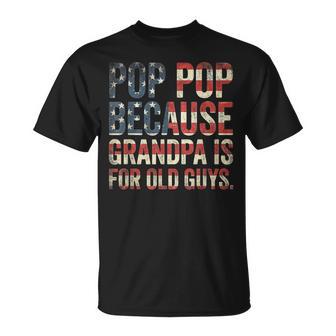 Pop Pop For Grandpa From Grandkids Father's Day T-Shirt | Seseable UK