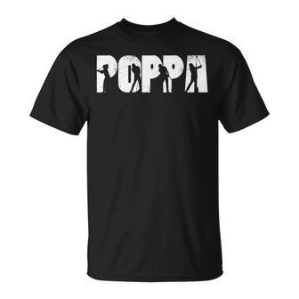 Poppa Golf Birthday Fathers Day For Dad Golfer T-Shirt - Monsterry UK