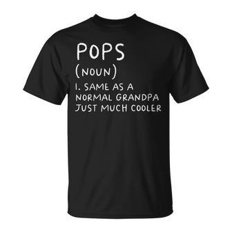 Pops Grandpa Definition Grandfather T-Shirt - Thegiftio UK