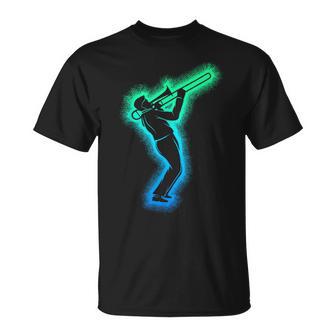 Posaune Posaunist Posaunenspieler Kinder Herren Jungen T-Shirt - Seseable